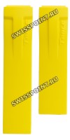 Желтый резиновый ремешок Tissot T610030255, интегрированный, без замка, для часов Tissot T-Race T048.417, T048417A, T048.427, T048427A