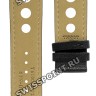 Черный кожаный ремешок Tissot T610029672, теленок, 22/20, с отверстиями, без замка, для часов Tissot PRS 516 T044.614, T044614A, T044.632, T044632A