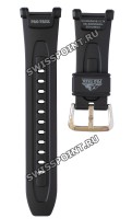 Черный полимерный ремешок Casio 10631626, стальная пряжка, для часов Casio Pro Trek PRG-40, PRG-240