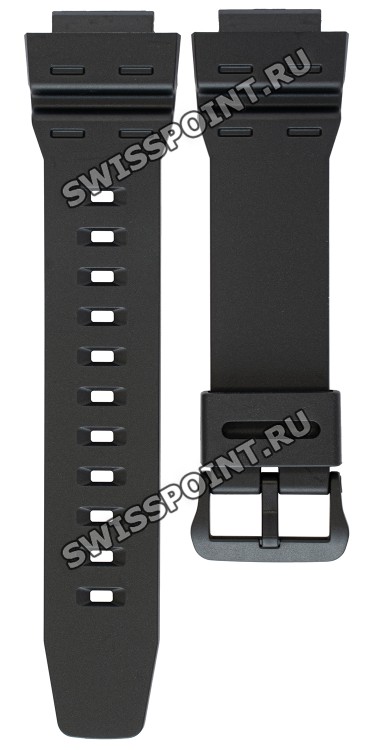 Черный полимерный ремешок Casio 10600971 для часов Casio AE-1500WH-1A, DW-291H-1A, DW-291H-1B, DW-291H-9A, W-737H-1A, W-737H-1A2