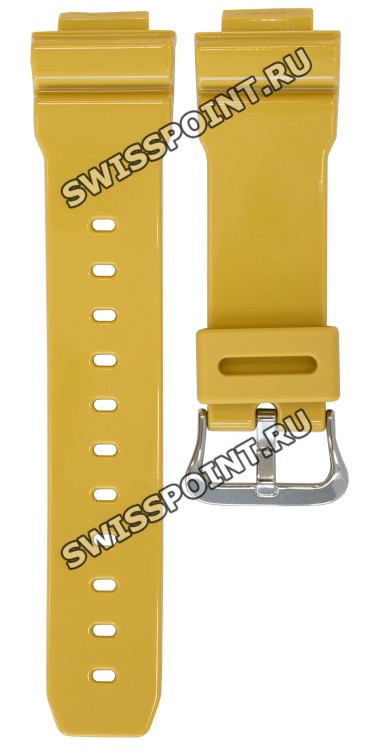 Желтый полимерный ремешок Casio 10303984 для часов Casio DW-5600CS-9