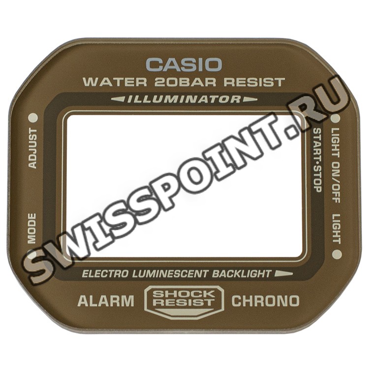 Минеральное стекло Casio 10570322 с принтом для часов Casio DW-5600LU-8E