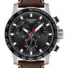 Коричневый кожаный ремешок Tissot T600044980 / T610044981, 22/22, теленок, стальная пряжка, для часов Tissot SuperSport Chrono T125.617.16.031.00, T125.617.16.041.00, T125.617.16.051.01