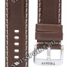 Коричневый кожаный ремешок Tissot T600044980 / T610044981, 22/22, теленок, стальная пряжка, для часов Tissot SuperSport Chrono T125.617.16.031.00, T125.617.16.041.00, T125.617.16.051.01