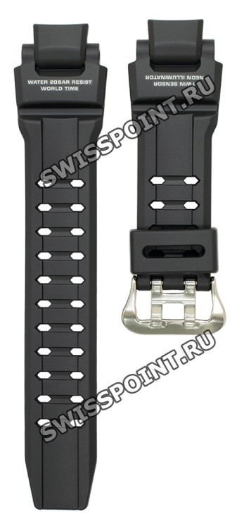 Черный полимерный ремешок Casio 10435462 для часов Casio GA-1000-1A