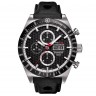 Черный кожаный ремешок Tissot T610029673, теленок, 22/20, с отверстиями, без замка, для часов Tissot PRS 516 T044.614, T044614A, T044.632, T044632A