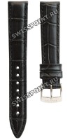 Черный кожаный ремешок Tissot T600036973, имитация крокодила, 16/14, стальная пряжка, для часов Tissot PR 100 T101.207, T101.208, T101.210, T101.251