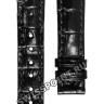 Черный кожаный ремешок Balmain B1732376, 16/14, с боковым вырезом, без замка, для часов Balmain Orithia 4090, 4099