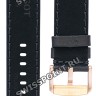 Черный кожаный ремешок Tissot T600044986 / T610044985, теленок, 22/22, розовая пряжка, для часов Tissot SuperSport Chrono T125.617