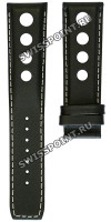 Черный кожаный ремешок Tissot T610045136, теленок, 22/20, без замка, для часов Tissot Heritage 1973 T124.427