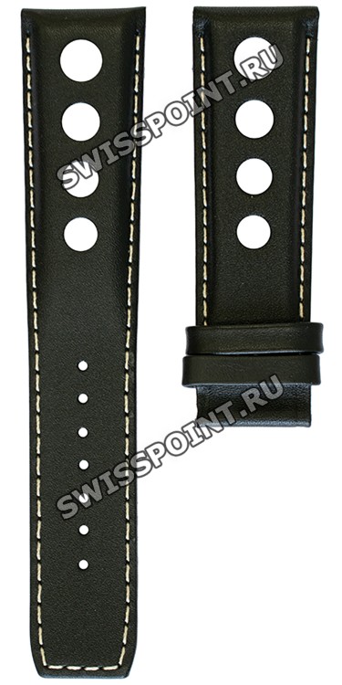 Черный кожаный ремешок Tissot T610045136, теленок, 22/20, без замка, для часов Tissot Heritage 1973 T124.427
