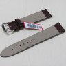 Коричневый кожаный ремешок из кожи теленка STAILER ORIGINAL 325B-2011 размер (20/18 мм), длина L (120 / 80 мм) с тиснением под кожу крокодила