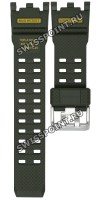 Зеленый полимерный ремешок Casio 10634392 для часов Casio GWG-2000-1A3