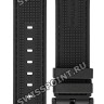 Черный каучуковый ремешок Certina C603019463, зеленая прострочка, черная пряжка, для часов Certina DS-2 C024.447.17.051.22