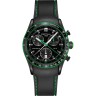 Черный каучуковый ремешок Certina C603019463, зеленая прострочка, черная пряжка, для часов Certina DS-2 C024.447.17.051.22