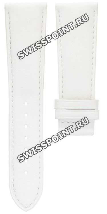 Белый кожаный ремешок Tissot T610028963, теленок, 22/18, без замка, для часов Tissot T-Wave T023.309