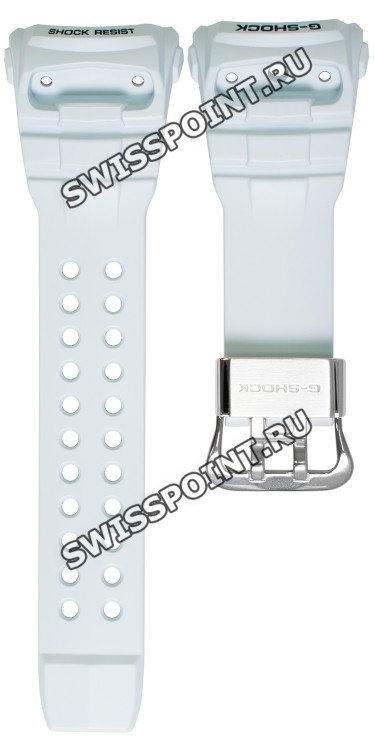 Белый полимерный ремешок Casio 10535019 для часов Casio GWN-Q1000-7A