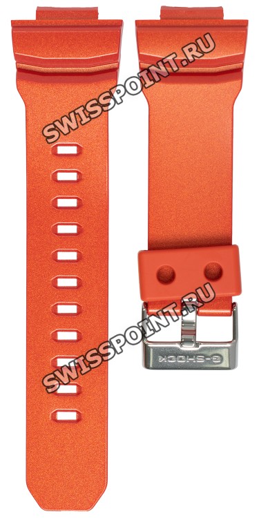 Оранжевый полимерный ремешок Casio 10412967 для часов Casio GA-150A-4A