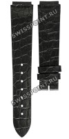 Черный кожаный ремешок Longines L682149056, 19/16, с вырезом 16 мм, без замка, для часов Longines Prestige L4.823.6.32.0