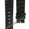 Черный кожаный ремешок Longines L682149056, 19/16, с вырезом 16 мм, без замка, для часов Longines Prestige L4.823.6.32.0