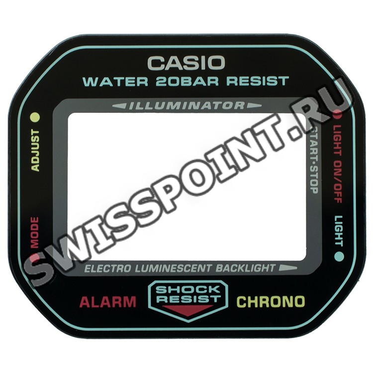 Минеральное стекло Casio 10570812 с принтом для часов Casio DW-5600CMB-1