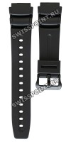 Черный полимерный ремешок Casio 71604350 для часов Casio AD-300, AW-61, AW-506, DW-280, DW-290, DW-340, MD-309, MD-310