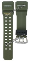 Зеленый полимерный ремешок Casio 10697538 для часов Casio Mudmaster GG-1000-1A3