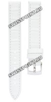 Белый кожаный ремешок Tissot T600027943, теленок, имитация крокодила, стальная пряжка, 14/14 мм, для часов Tissot Classic Dream T033.210 Белый кожаный ремешок Tissot T600027943, теленок, имитация крокодила, стальная пряжка, 14/14 мм, для часов Tissot Classic Dream T033.210