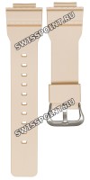Бежевый полимерный ремешок Casio 10612422 для часов Casio GMA-S140M-4A Бежевый полимерный ремешок Casio 10612422 для часов Casio GMA-S140M-4A
