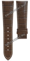 Коричневый кожаный ремешок Certina C610011091, 23/18, белая прострочка, без замка, для часов Certina DS Podium C001.507, C001.517 Коричневый кожаный ремешок Certina C610011091, 23/18, белая прострочка, без замка, для часов Certina DS Podium C001.507, C001.517