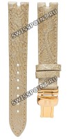 Бежевый кожаный ремешок Tissot T600035779/T610035780, теленок, под змею, 16/14 мм, розовая клипса, для часов Tissot Pretty Lady 18K Gold T918.210.76.117.01 Бежевый кожаный ремешок Tissot T600035779/T610035780, теленок, под змею, 16/14 мм, розовая клипса, для часов Tissot Pretty Lady 18K Gold T918.210.76.117.01