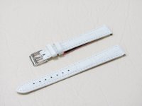 Белый кожаный ремешок из кожи теленка STAILER ORIGINAL 1580-1411 размер (14/12 мм), длина L (120 / 80 мм) с тиснением под кожу крокодила Белый кожаный ремешок из кожи теленка STAILER ORIGINAL 1580-1411 размер (14/12 мм), длина L (120 / 80 мм) с тиснением под кожу крокодила