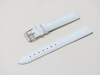 Белый кожаный ремешок из кожи теленка STAILER ORIGINAL 1580-1611 размер (16/14 мм), длина L (120 / 80 мм) с тиснением под кожу крокодила Белый кожаный ремешок из кожи теленка STAILER ORIGINAL 1580-1611 размер (16/14 мм), длина L (120 / 80 мм) с тиснением под кожу крокодила