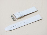 Белый кожаный ремешок из кожи теленка STAILER ORIGINAL 20-18MWN размер (20/18 мм), длина M (105 / 70 мм) с тиснением под кожу варана Белый кожаный ремешок из кожи теленка STAILER ORIGINAL 20-18MWN размер (20/18 мм), длина M (105 / 70 мм) с тиснением под кожу варана