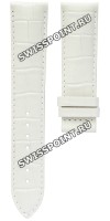 Белый кожаный ремешок Tissot T610028981, удлиненный, 20/18 XL, имитация крокодила, без замка, для часов Tissot Quadrato T005.510, T005510A Белый кожаный ремешок Tissot T610028981, удлиненный, 20/18 XL, имитация крокодила, без замка, для часов Tissot Quadrato T005.510, T005510A